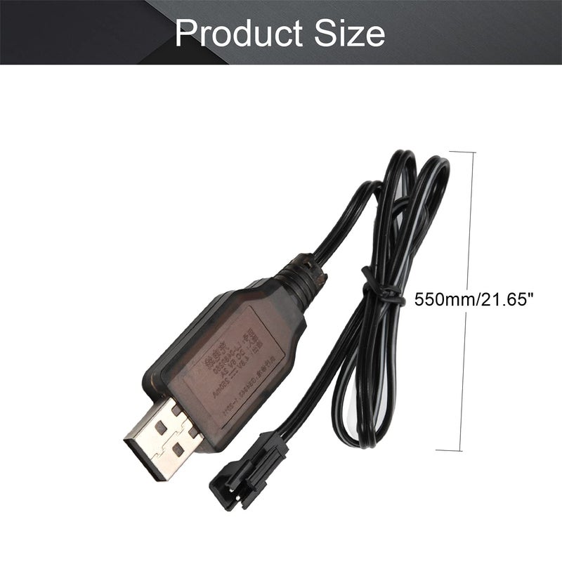 Fielect 4.8 V 250mA USB Charging Cable with SM-2P Connector Plug for RC Car Ni-MH Ni-CD Battery - Image 2